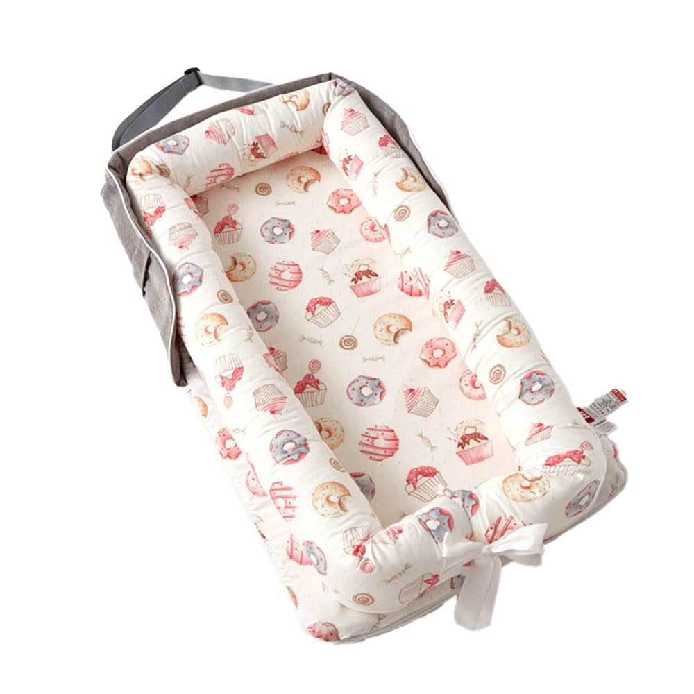 Amazon | Luddy ベビーベッド 新生児 枕付き ベッドインベッド